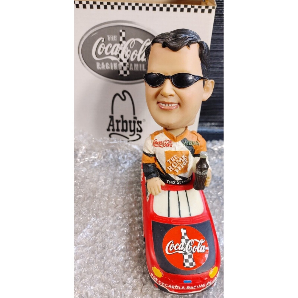 Coca Cola & Arbys #20 Tony Stewart Bobbing Bobble Head Racing Family Figurine